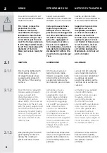 Preview for 8 page of Fontana Forni MANGIAFUOCO Manual For Use And Maintenance