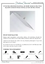 Fontana Showers FS-5802 Installation Instructions preview