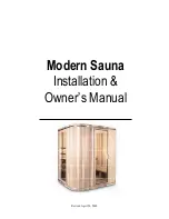 Fonteyn Spas Modern-2 Installation & Owner'S Manual preview