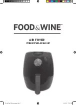 Food & Wine FWDAF260UP Manual preview