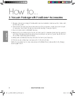 Предварительный просмотр 9 страницы FoodSaver V2200 Series User Manual