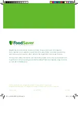 Предварительный просмотр 21 страницы FoodSaver V2200 Series User Manual