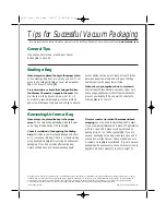 Preview for 1 page of FoodSaver V420/Mini Plus Quick Start Manual