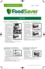 FoodSaver V4400 series Quick Start Manual preview