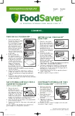 Preview for 2 page of FoodSaver V5800 Series Quick Start Manual