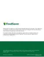 Preview for 20 page of FoodSaver Vacuum Sealing System User Manual