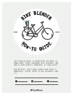 FoodShare Bike Blender How-To Manual preview