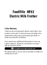 Preview for 1 page of FoodVille MF02 Manual