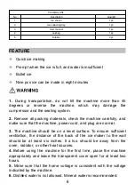 Preview for 8 page of FOOING ICM1241 Instruction Manual