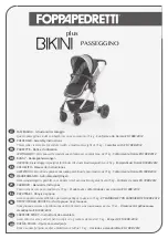 Foppapedretti BIKINI Plus Assembly Instructions Manual preview