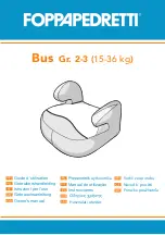 Foppapedretti Bus Owner'S Manual предпросмотр