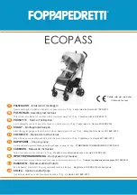 Foppapedretti ECOPASS Assembly Instructions Manual preview