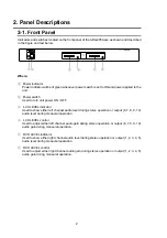 Предварительный просмотр 10 страницы FOR-A ADA+205A Operation Manual