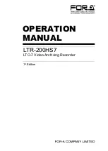 FOR-A LTR-200HS7 Operation Manual preview