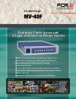 FOR-A MV-40F Specifications preview