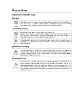 Предварительный просмотр 3 страницы FOR-A UFH-70DAC Operating Manual