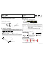 FOR-A USF-105S Setup Manual предпросмотр