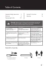 Preview for 3 page of for Living 068-0410-4 Assembly Instructions Manual