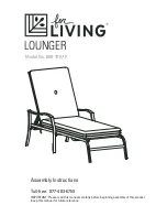 Preview for 1 page of for Living 088-1857-8 Assembly Instructions Manual