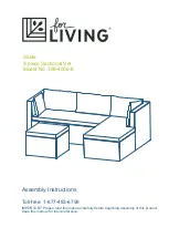 for Living 399-4006-6 Assembly Instructions Manual preview