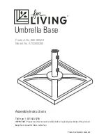 Preview for 1 page of for Living A702000300 Assembly Instructions Manual