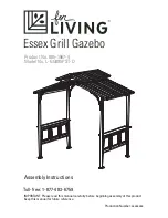 Предварительный просмотр 1 страницы for Living Essex Grill Gazebo L-GG095PST-D Assembly Instructions Manual