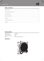 Preview for 2 page of for Living HOME MAISON 043-5866-8 Installation And User Manual