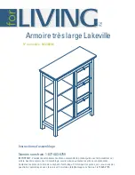 Preview for 20 page of for Living Lakeville Double Wide Cabinet 063-3869-6 Assembly Instructions Manual