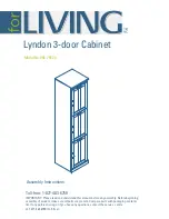 for Living Lyndon 3-door Cabinet 068-7557-4 Assembly Instructions Manual preview