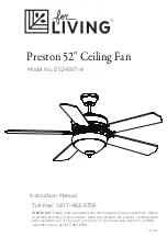 Предварительный просмотр 1 страницы for Living Preston 52'' Instruction Manual