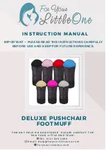 For Your Little One DELUXE PUSHCHAIR FOOTMUFF Instruction Manual preview