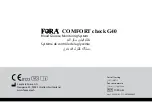 Предварительный просмотр 76 страницы Fora COMFORT check G40 Owner'S Manual