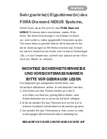 Preview for 31 page of Fora Diamond Nexus Owner'S Manual