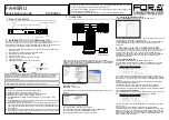 Preview for 2 page of Fora FA-95RU Quick Setup Manual