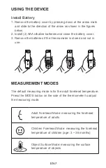 Предварительный просмотр 7 страницы Fora FocusTemp IR42a Operating Instructions Manual