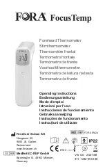 Preview for 1 page of Fora FocusTemp Operating Instructions Manual