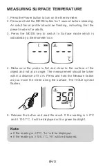 Preview for 12 page of Fora FocusTemp Operating Instructions Manual