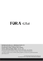 Предварительный просмотр 64 страницы Fora GTel Owner'S Manual