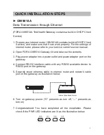 Preview for 7 page of Fora GW9014 User Manual