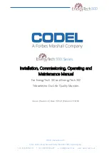 Preview for 1 page of Forbes Marshall CODEL EnergyTech 300 Series Installation, Commissioning & Operating  Manual