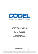 Forbes Marshall CODEL TunnelTech205 Operating Manual preview