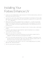 Предварительный просмотр 10 страницы Forbes ENHANCE UF+UV User Manual