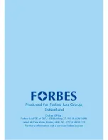 Предварительный просмотр 20 страницы Forbes ENHANCE UF+UV User Manual