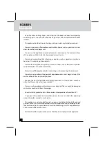 Preview for 6 page of Forbes Quick Clean DX User Manual