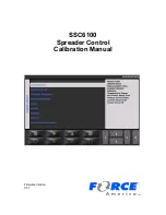 Force America SSC6100 CAN ULTRA Calibration Manual preview