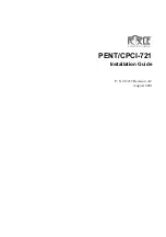 Preview for 1 page of Force Computers PENT/CPCI-721 Installation Manual