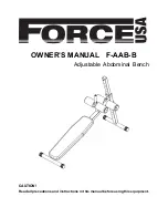 Force USA F-AAB-B Owner'S Manual preview