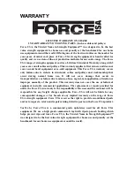 Preview for 9 page of Force USA F-AH-B Owner'S Manual