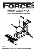 Preview for 1 page of Force USA F-CLP Owner'S Manual