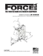 Preview for 1 page of Force USA JX-DS926 Owner'S Manual